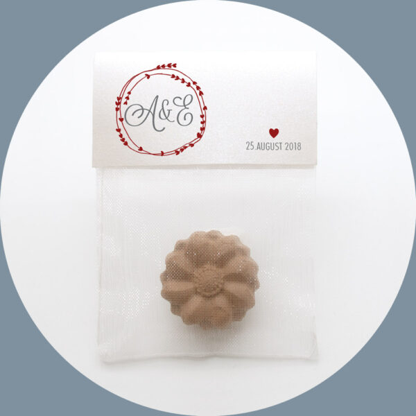 Samenbombe Monogramm Personalisiertes Gastgeschenk Rot Samenbomben seedbomb seedball