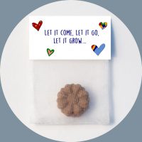Seedbomb Bunte Herzen Let it come, Let it go, Let it grow... Welt retten Werbeartikel