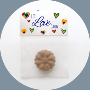 Gastgeschenk Hochzeit Let Love Grow Bunte Herzen Kindergeburtstag schulanfang jugendweihe kommunion
